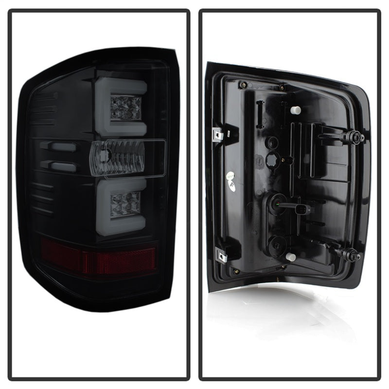 Spyder Chevy Silverado 16-17 Light Bar LED Tail Lights - Black Smoke ALT-YD-CS16-LED-BSM 5083739 5083739 Photo - Unmounted