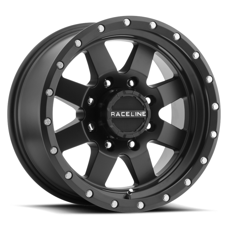 Raceline 935B Defender 15x5in / 5x114.3 BP / 0mm Offset / 3.19mm Bore - Satin Black Wheel 935B-55012 935B-55012 Photo - Primary