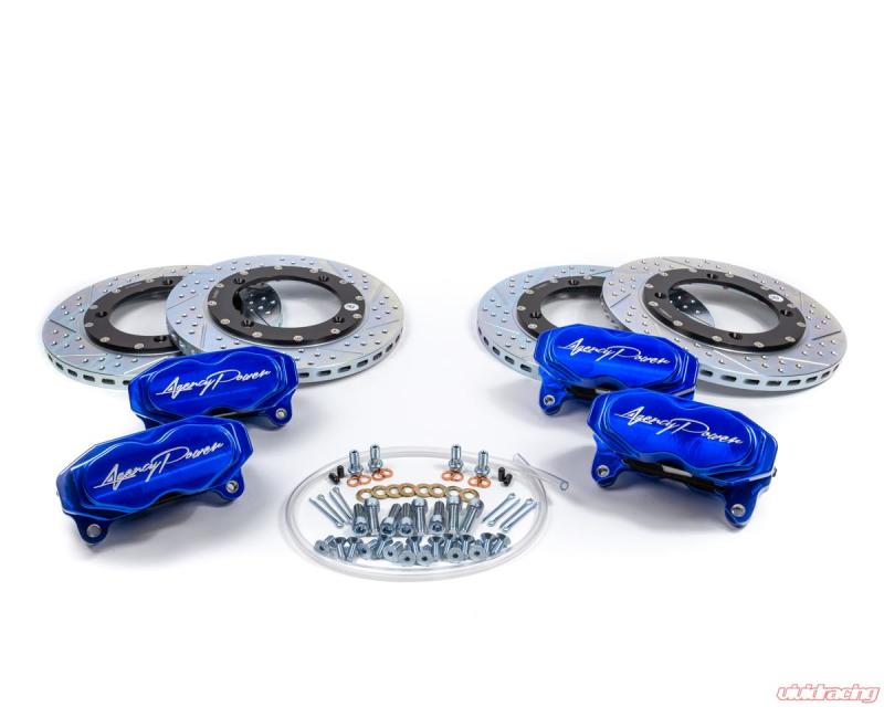 Agency Power Big Brake Kit Front and Rear Blue Ice Can-Am Maverick X3 Turbo 14-18 AP-BRP-X3-460-BLU