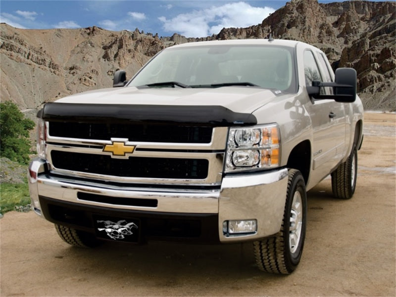 Stampede Vigilante Premium Hood Protector,Smoke,For 07-10 Chevrolet Silverado 2044-2 Photo - Mounted