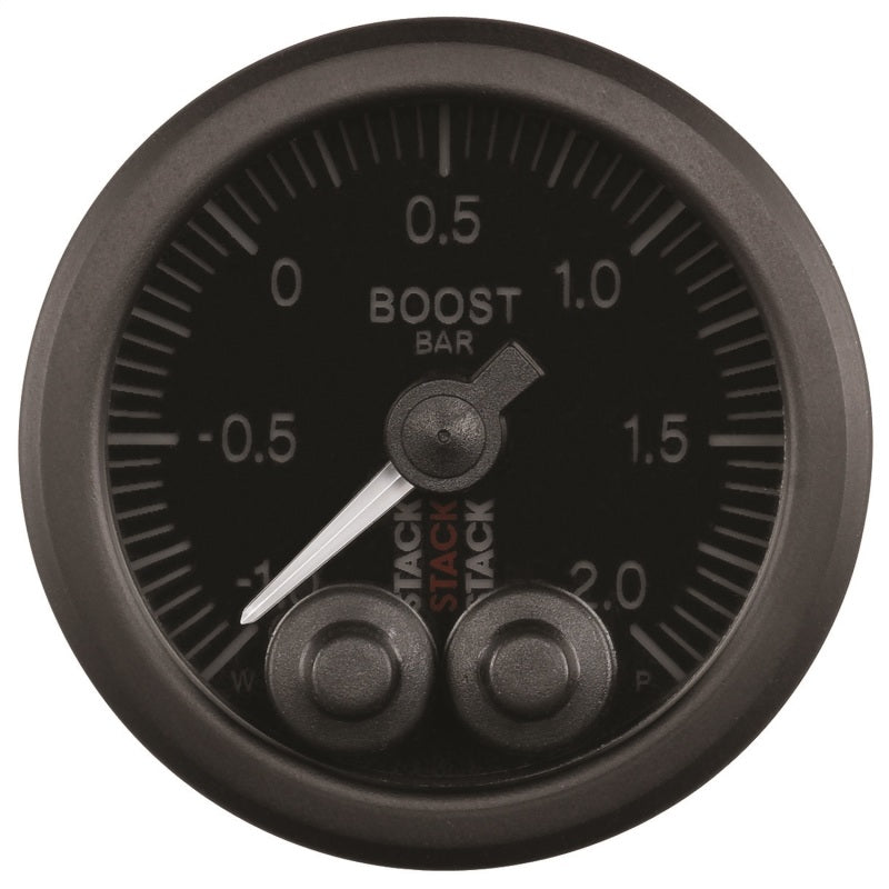Autometer Stack 52mm -1 to +2 Bar (Incl T-Fitting) Pro-Control Boost Pressure Gauge - Black ST3511 ST3511 User 2