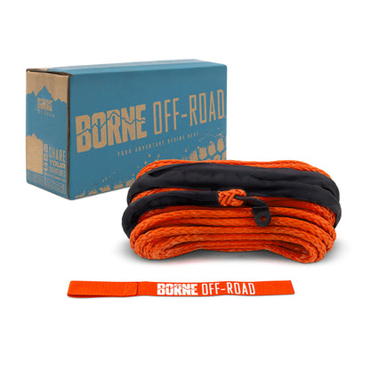 Borne Off-Road Synthetic Rope - 3/8in x 85ft - Orange BNWN-SR-38-85OR BNWN-SR-38-85OR Photo - Primary