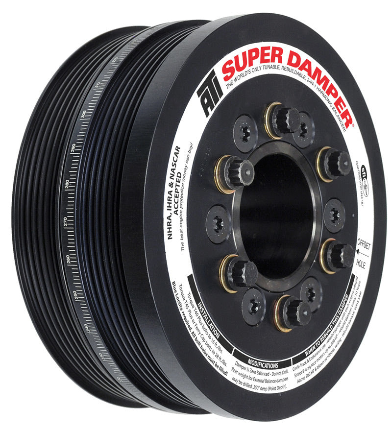 ATI Damper - 6.78in - Alum - (2) 6 Grv - Ford Coyote 5.0L - w/A/C Pulley - OEM Size ATI918047 ATI918047 User 1