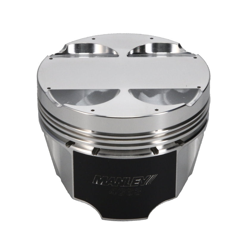 Manley Mitsubishi 4G63/4G63T EVO VIII/IX 85.5mm Bore 10.0:1 Comp Flat Top Pistons w/Rings (ED) 606405CE-4