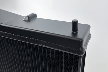 CSF Nissan R33 Skyline GT-R/GTS Full Billet Aluminum High-Performance Radiator - Black 7219B 7219B Photo - Close Up