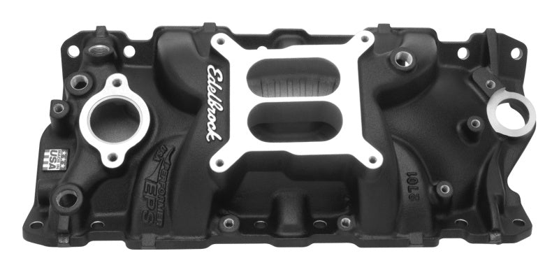 Edelbrock Manifold, SBC Performer EPS Intake Black 27013 Photo - Primary