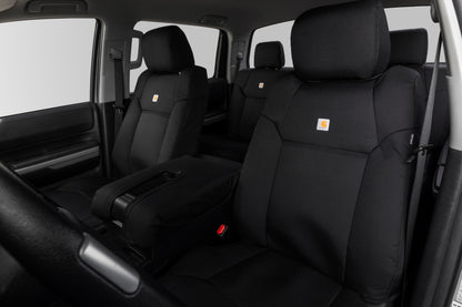 Covercraft 12-16 Ford F250-F350-F450-F550 Carhartt Super Dux PrecisionFitFront Row Seat Covers - Blk GTF519ABCOBK GTF519ABCOBK Photo - out of package