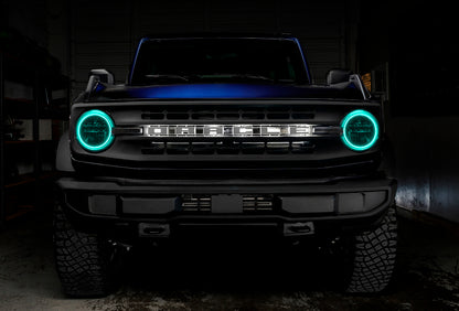 ORACLE Lighting Oracle 2021 Ford Bronco Base Headlight LED Halo Kit - ColorSHIFT - w/ RF Controller 1470-330 1470-330 User 1