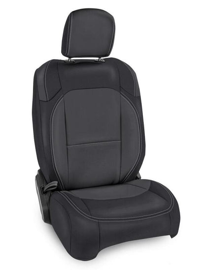 PRP Seats PRP 2018+  Jeep Wrangler JL/2 door/ Non-Rubicon Front Seat Covers (Pair) - Black/Grey B037-03 B037-03 Photo - Primary