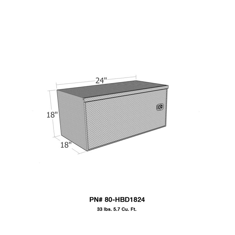 Westin/Brute HD Under Body 18in x 24in Swing Door - Aluminum 80-HBD1824 80-HBD1824 Photo - Unmounted