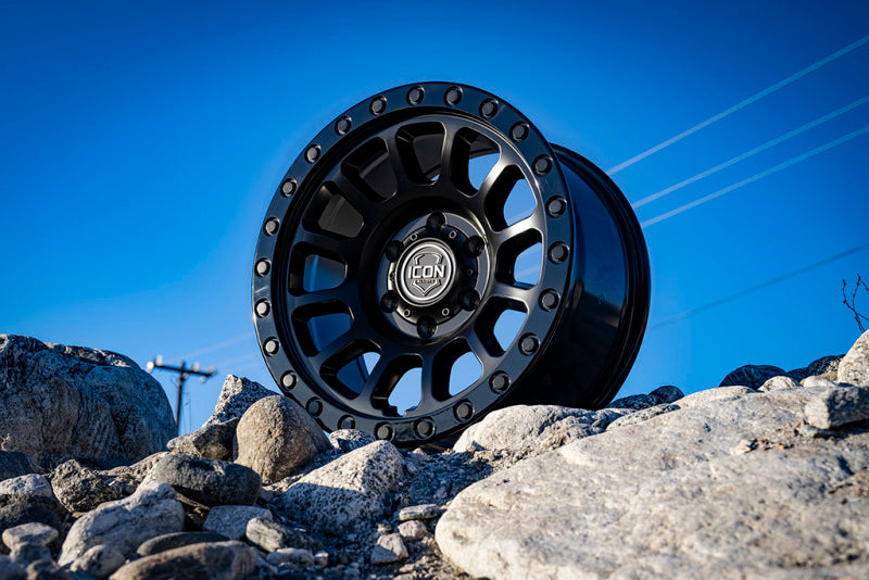 ICON Hulse 17 X 8.5 5 X 5 6mm Offset 4.5in BS Double Black 8017857345DB 8017857345DB Photo - lifestyle view
