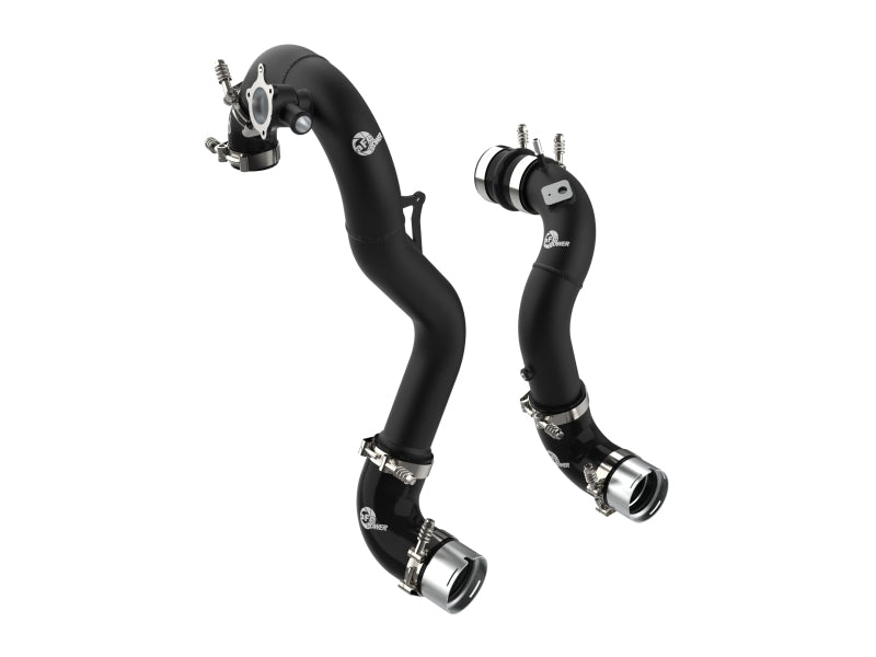 aFe 21-22 Ford Bronco L4-2.3L (t) BladeRunner Alum Hot/Cold Charge Pipe Kit - Black 46-20574-B 46-20574-B Photo - Primary