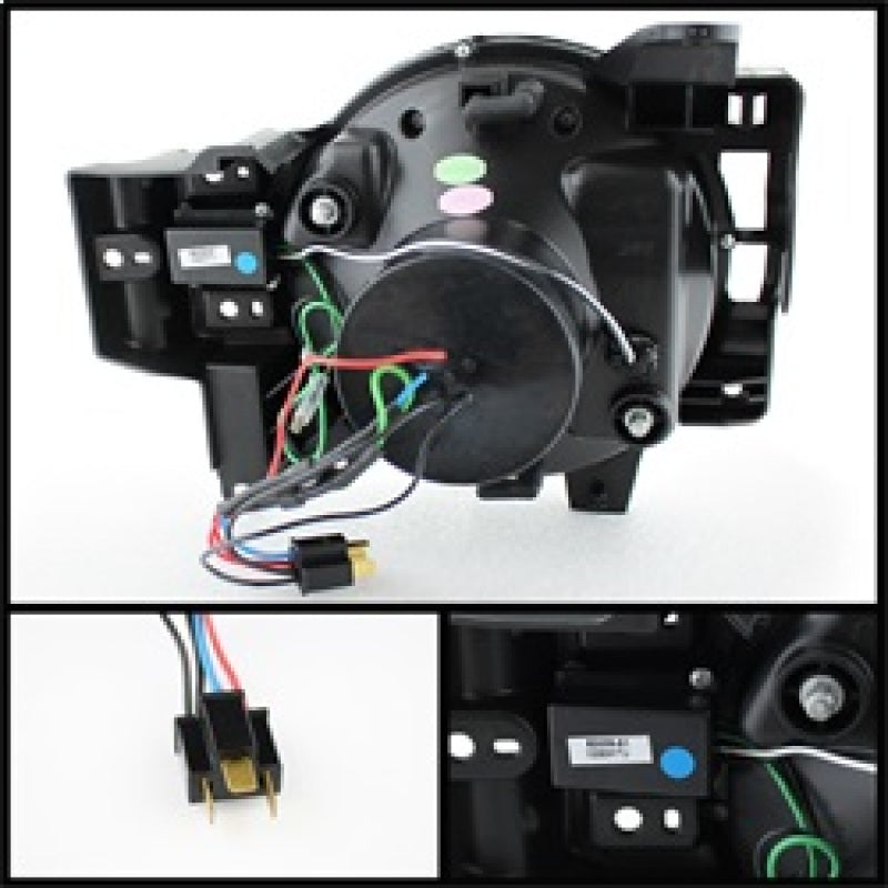 Spyder Toyota FJ Cruiser 07-14 Projector Halogen Model- 3D DRL LED Blk PRO-YD-TFJ07-3DDRL-BK 5075314 5075314 Photo - Primary