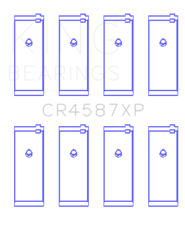 King Engine Bearings King Nissan SR20DET (GTiR FWD) 16V - (Size STD) Performance Rod Bearing Set CR4587XP CR4587XP Photo - Primary