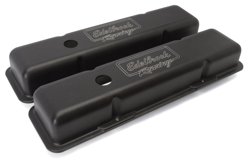 Edelbrock Valve Cover, Victor Series, Chevrolet, 1959-1986 262-400 CID V8, Low 41713 Photo - Unmounted