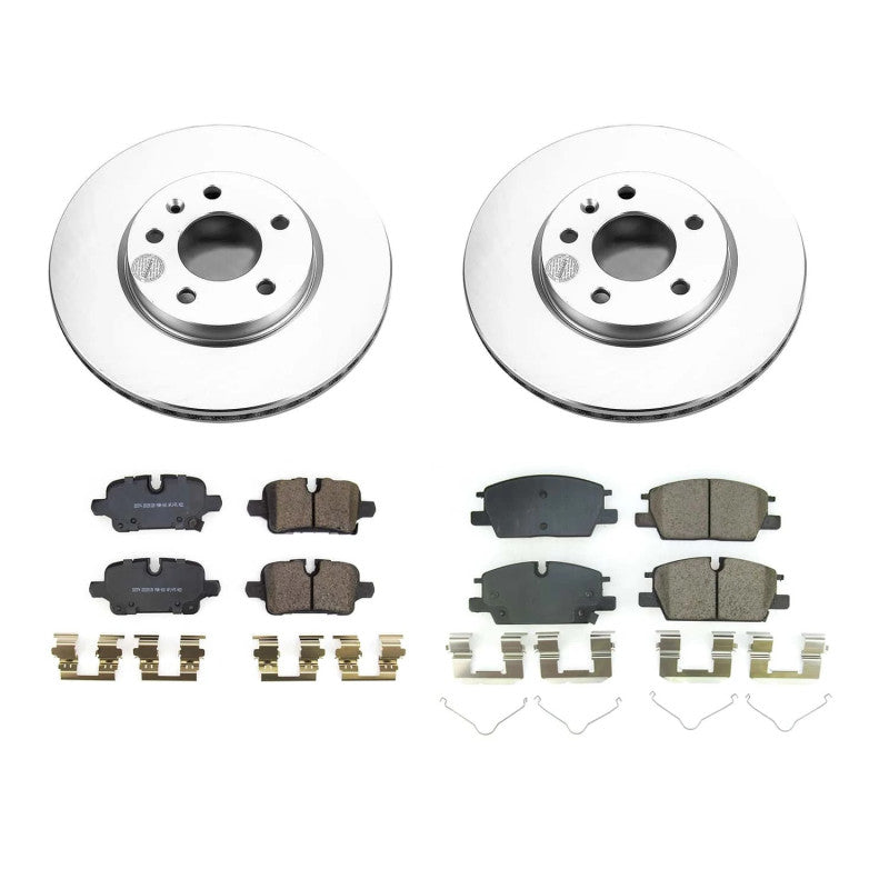 PowerStop Power Stop 2021 Chevrolet Malibu Front & Rear Z17 Coated Brake Kit CRK8799 CRK8799 Photo - Primary