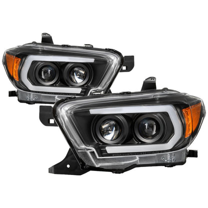 Spyder 16-18 Toyota Tacoma Projector Headlights - Seq LED Turn - Black - PRO-YD-TT16-LB-BK 5085818 5085818 Photo - Primary