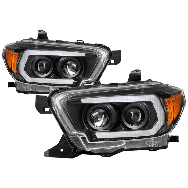 Spyder 16-18 Toyota Tacoma Projector Headlights - Seq LED Turn - Black - PRO-YD-TT16-LB-BK 5085818 5085818 Photo - Primary