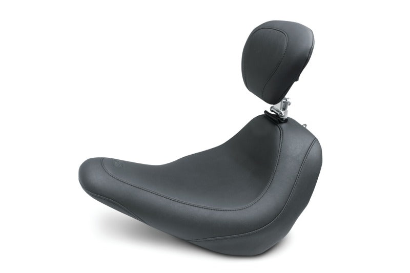 Mustang Motorcycle Mustang 18-21 Harley Low Rider, Sport Glide Wide Tripper Solo Seat w/ Driver Backrest - Black 79043 79043 Photo - Primary