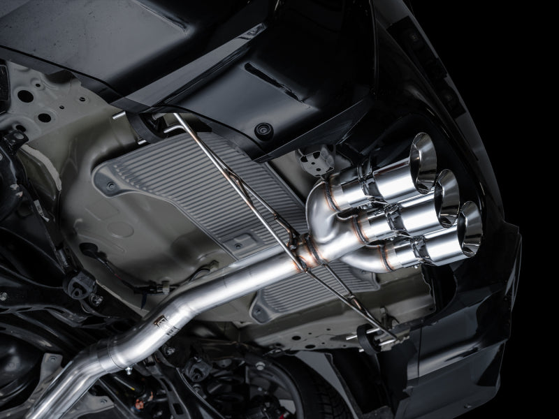 AWE Tuning 2024 Acura Integra Type S DE5 FWD Track Edition Exhaust w/ Triple Chrome Silver Tips 3020-52335 3020-52335 Photo - Mounted