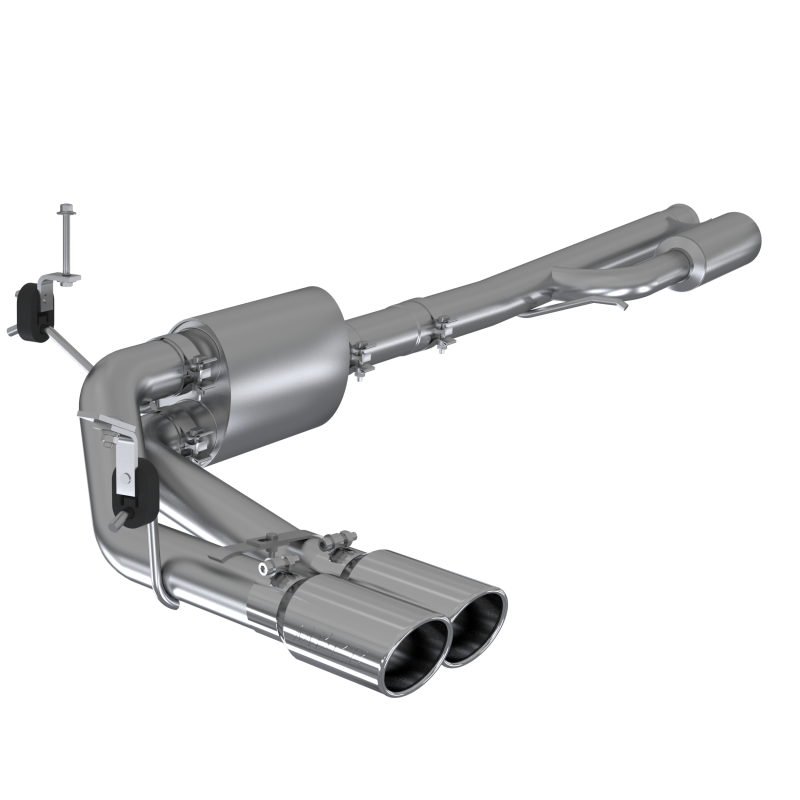 MBRP 2019+ Chevrolet Silverado 1500 4.5L/5.3L Pre-Axle Dual Side Exite w/ 4in OD Tip- T304 S5092304 S5092304 Photo - Primary