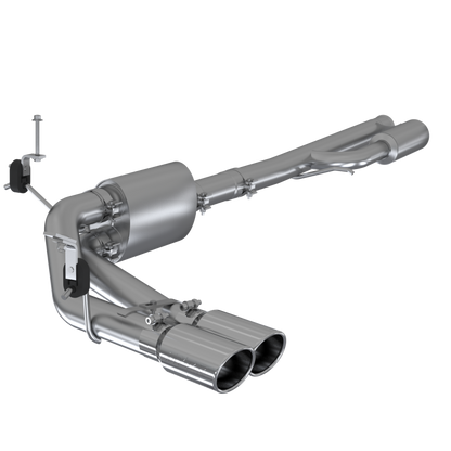 MBRP 2019+ Chevrolet Silverado 1500 4.5L/5.3L Pre-Axle Dual Side Exite w/ 4in OD Tip- T304 S5092304 S5092304 Photo - Primary