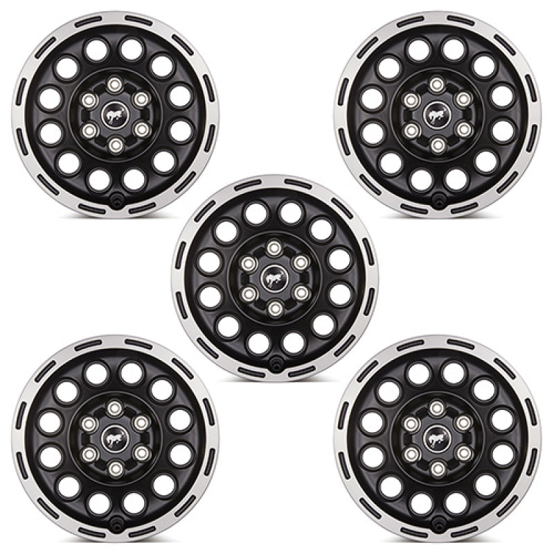 Ford Racing 21-23 Bronco 17x8.0 Wheel Kit - Machined Face M-1007K-P1780MBM