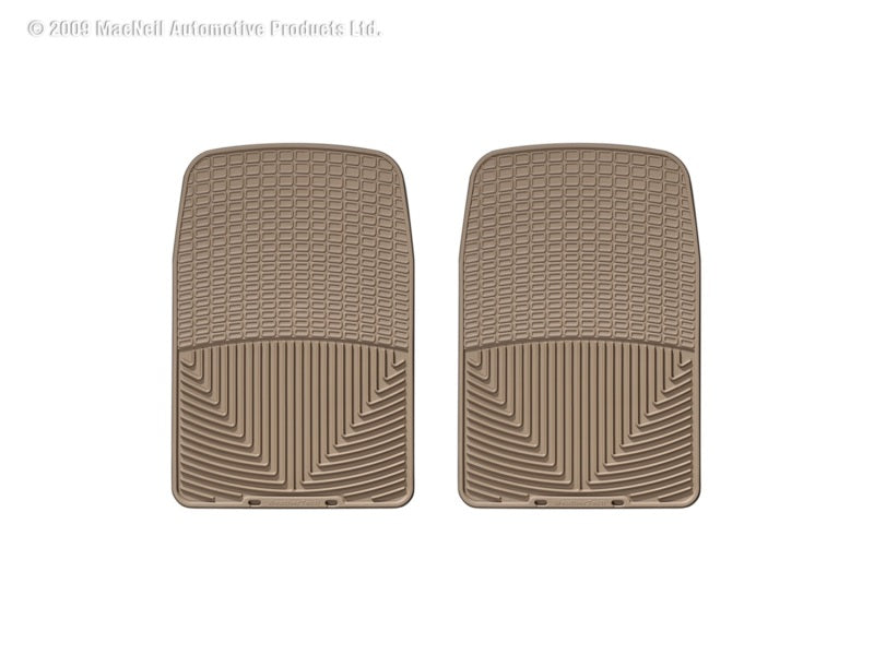 WeatherTech WT Rubber Mats - Front - Tan Floor Mats Floor Mats - Rubber main image