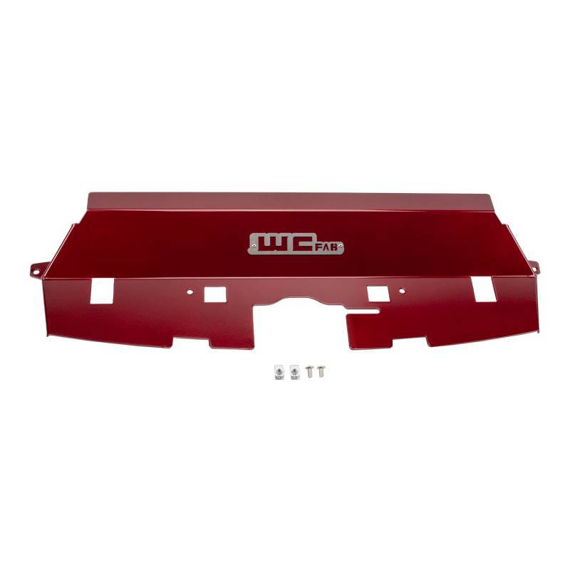 Wehrli 13-18 Cummins Fabricated Aluminum Radiator Cover - WCFab Red WCF100546-RED WCF100546-RED Photo - Primary