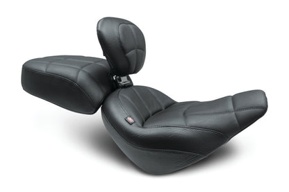 Mustang Motorcycle Mustang 18-21 Harley Street Bob Standard Touring Recessed Pass Seat - Black 79495 79495 Photo - Primary