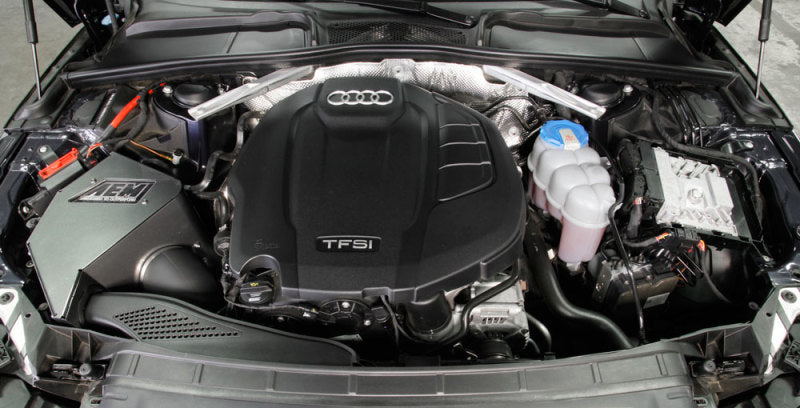AEM Induction AEM 2017 C.A.S Audi A4 L4-2.0L F/l Cold Air Intake 21-815C 21-815C Photo - Mounted