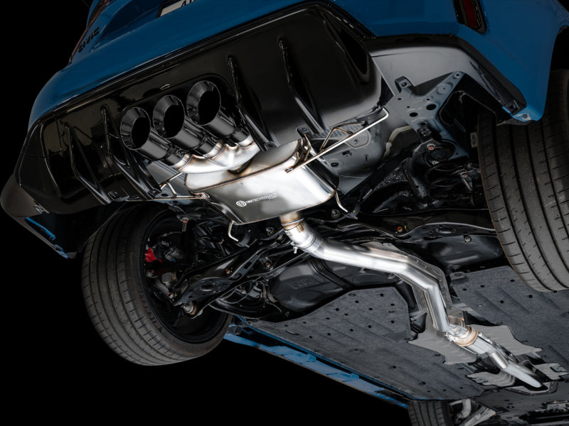 AWE Tuning 2023 Honda Civic Type R FL5 Touring Edition Exhaust w/ Triple Diamond Black Tips 3015-53287 3015-53287 Photo - Mounted