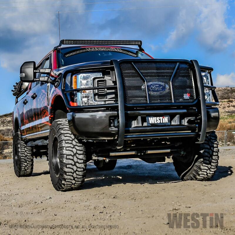 Westin 17-22 Ford F-250/350 HDX Modular Grille Guard - Black 57-23905 57-23905 Photo - Mounted
