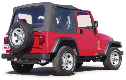 Borla 00-06 Jeep Wrangler Sport/SE/X/Rubicon Sahara 2.5L/4cyl 4.0L/6cyl SS Catback Exhaust 14924 14924 Photo - Close Up