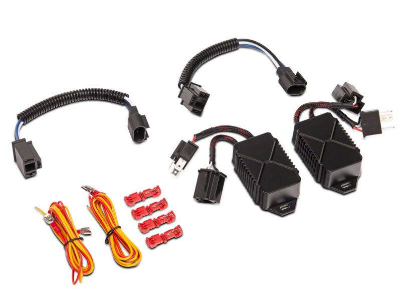 Raxiom 07-18 Jeep Wrangler JK Axial 7-In LED Headlights w/ DRL Turn Signals- Blk Housing (Clear) J173078 J173078 Photo - Close Up