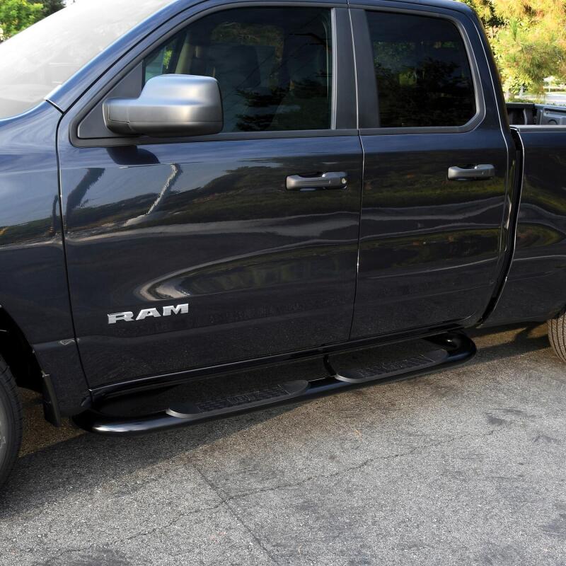 Westin 19-20 Dodge Ram 1500 Crew Cab Platinum 4 Oval Nerf Step Bars - Black 21-4085 21-4085 Photo - Mounted