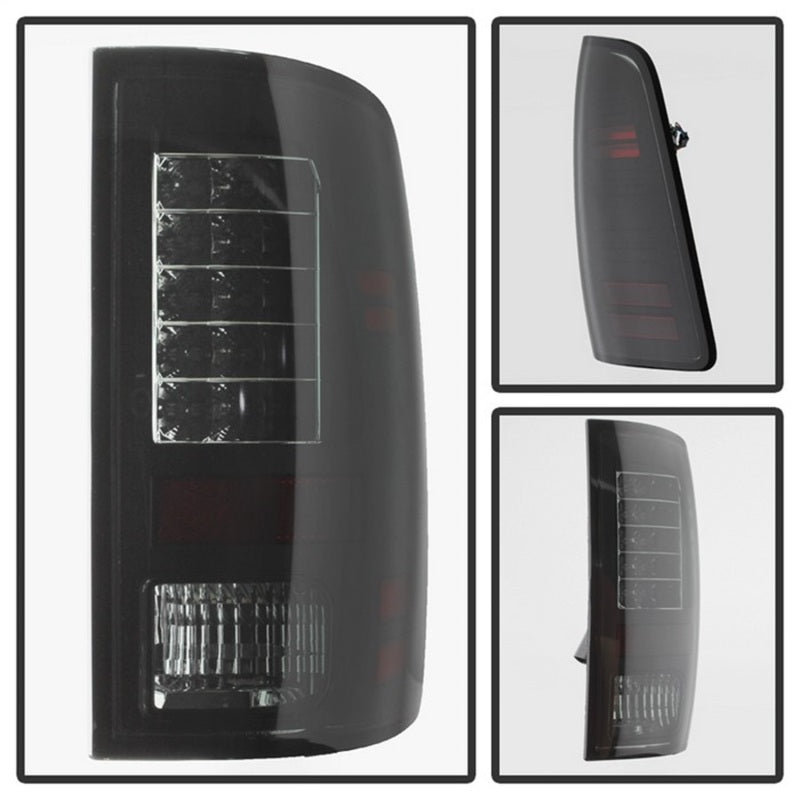 Spyder Dodge Ram 1500 09-14 LED Tail Lights Incandescent- Blk Smke ALT-YD-DRAM09-LED-BSM 5078124 5078124 Photo - Unmounted