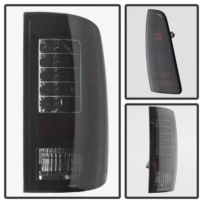 Spyder Dodge Ram 1500 09-14 LED Tail Lights Incandescent- Blk Smke ALT-YD-DRAM09-LED-BSM 5078124 5078124 Photo - Unmounted