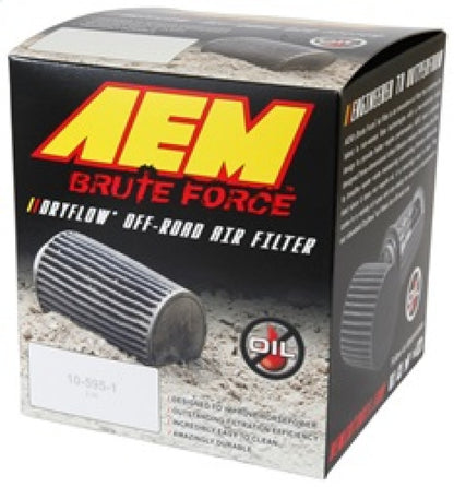AEM Induction AEM Dryflow 3.25in. X 5in. Round Tapered Air Filter 21-2110BF 21-2110BF Photo - in package