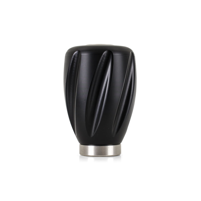 Mishimoto Steel Core Twist Shift Knob Black Delrin MMSK-TWST-BK MMSK-TWST-BK Photo - Primary