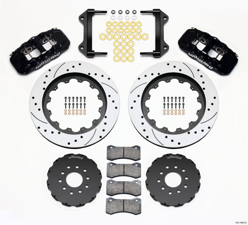 Wilwood AERO6 Front Hat Kit 15.00 Drilled 97-04 Corvette C5/Z06 05-13 C6 140-13903-D 140-13903-D Photo - Primary