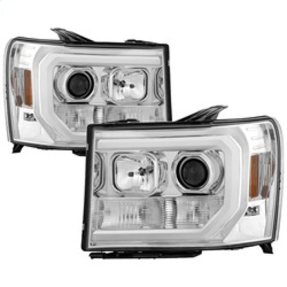 Spyder GMC Sierra 1500/2500/3500 07-13 V2 Projector Headlights - Chrome PRO-YD-GS07V2-LBDRL-C 5083647 5083647 Photo - Primary