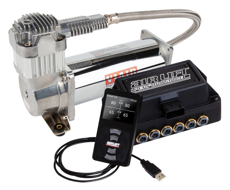 Air Lift Performance 3P (3/8 Air Line 4 Gal 7-Port  Raw Aluminum Tank VIAIR 444C Comp) 27689 27689 User 1