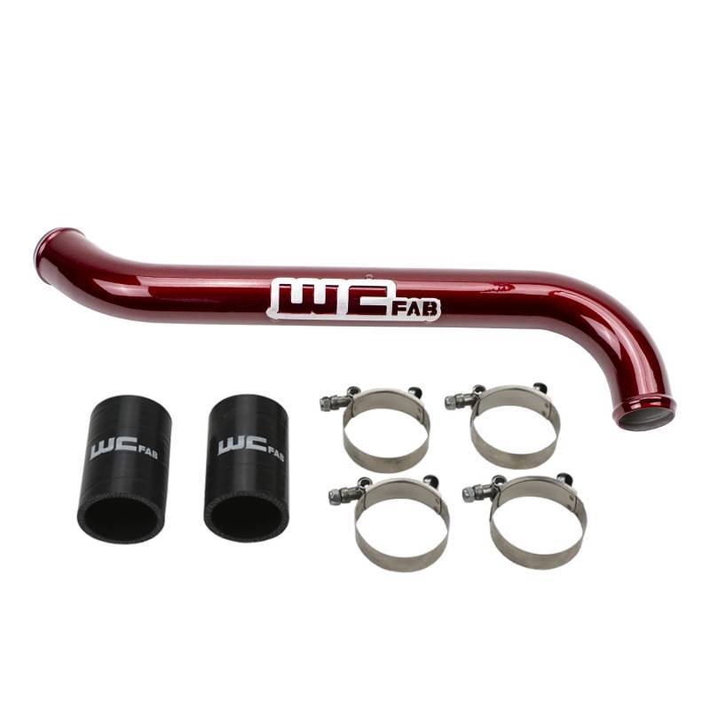 Wehrli 11-16 Chevrolet 6.6L LML Duramax Upper Coolant Pipe - WCFab Grey WCF100696-GRY