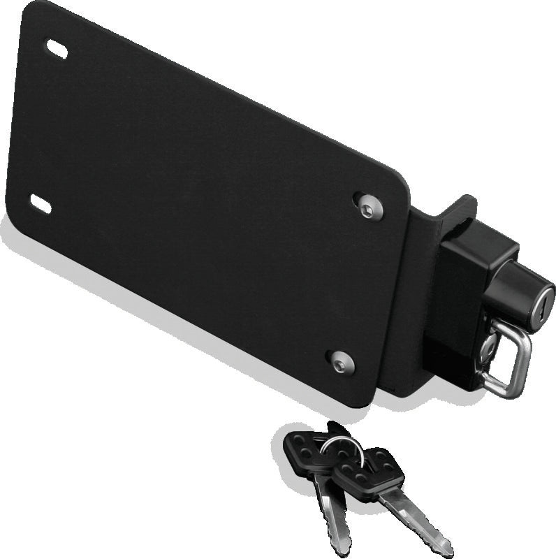 Kuryakyn License Plate Helmet Lock With Mount Black 4248 4248 Photo - Primary