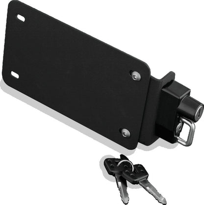 Kuryakyn License Plate Helmet Lock With Mount Black 4248 4248 Photo - Primary