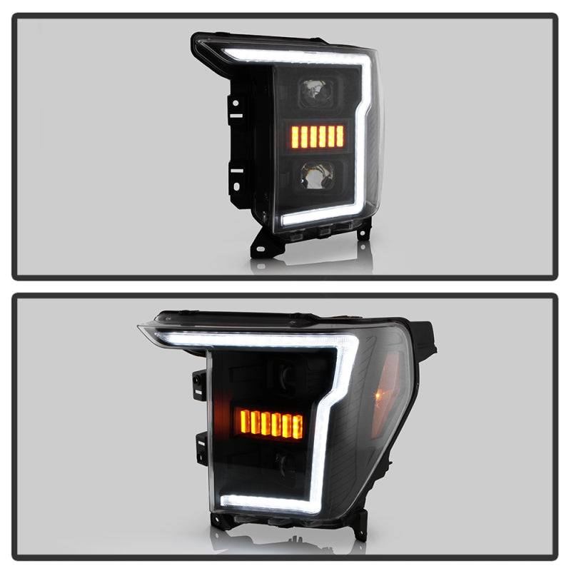 SPYDER Signature 20-21 Ford F150(Halogen Model) Proj. Headlights - Black(PRO-YD-FF15021HALSI-SEQ-BK) 5088710 5088710 User 6