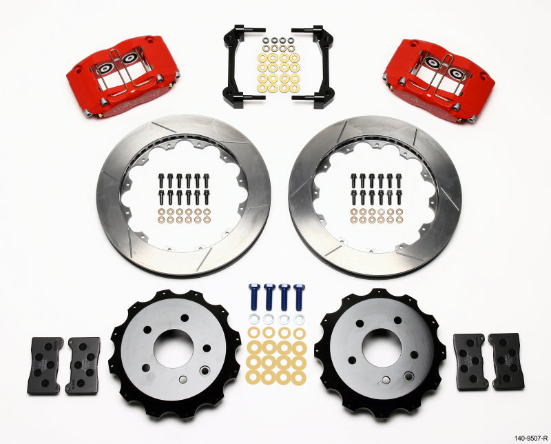 Wilwood Dynapro Radial Rear Kit 13.00in Red Nissan 350Z/Fiti G35 140-9507-R 140-9507-R Photo - Primary