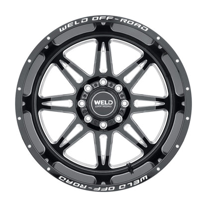 Weld Cheyenne W132 Series 20x10 / 8x170 BP / -18 Offset / 4.75 BS / 125.1 Bore - Gloss Black MIL W13200017475 W13200017475 Photo - Primary
