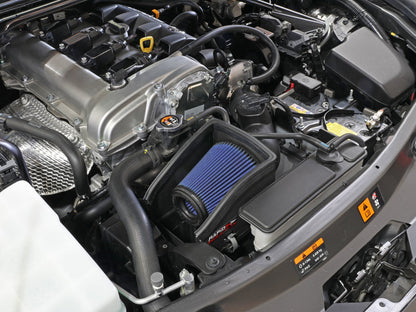 aFe Takeda Rapid Induction Cold Air Intake System w/ Pro 5R Mazda MX-5 Miata (ND) 16-19 L4-2.0L 56-20040R 56-20040R Photo - Mounted